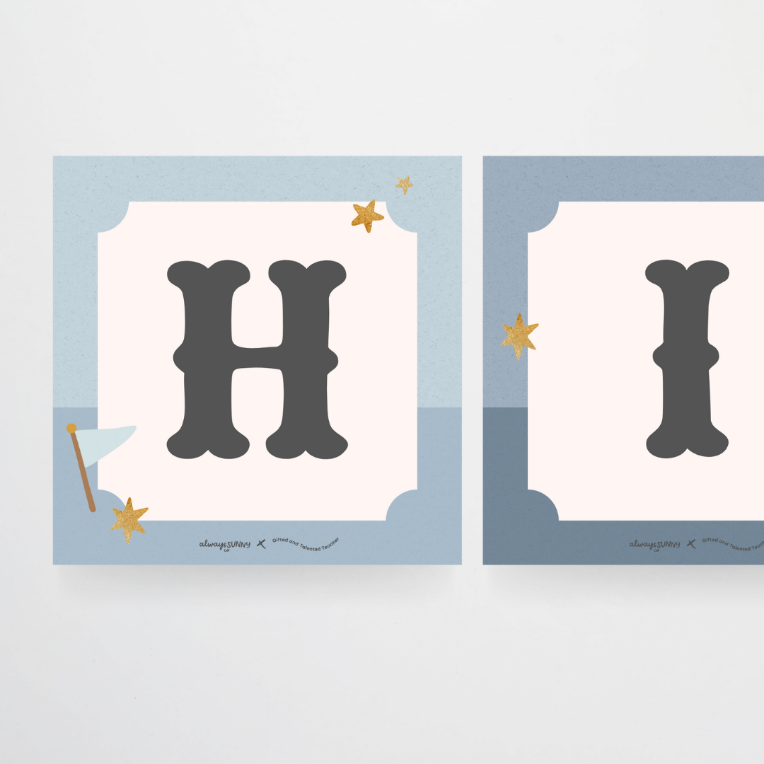 Lettering Tiles - Little Circus Classroom Decor