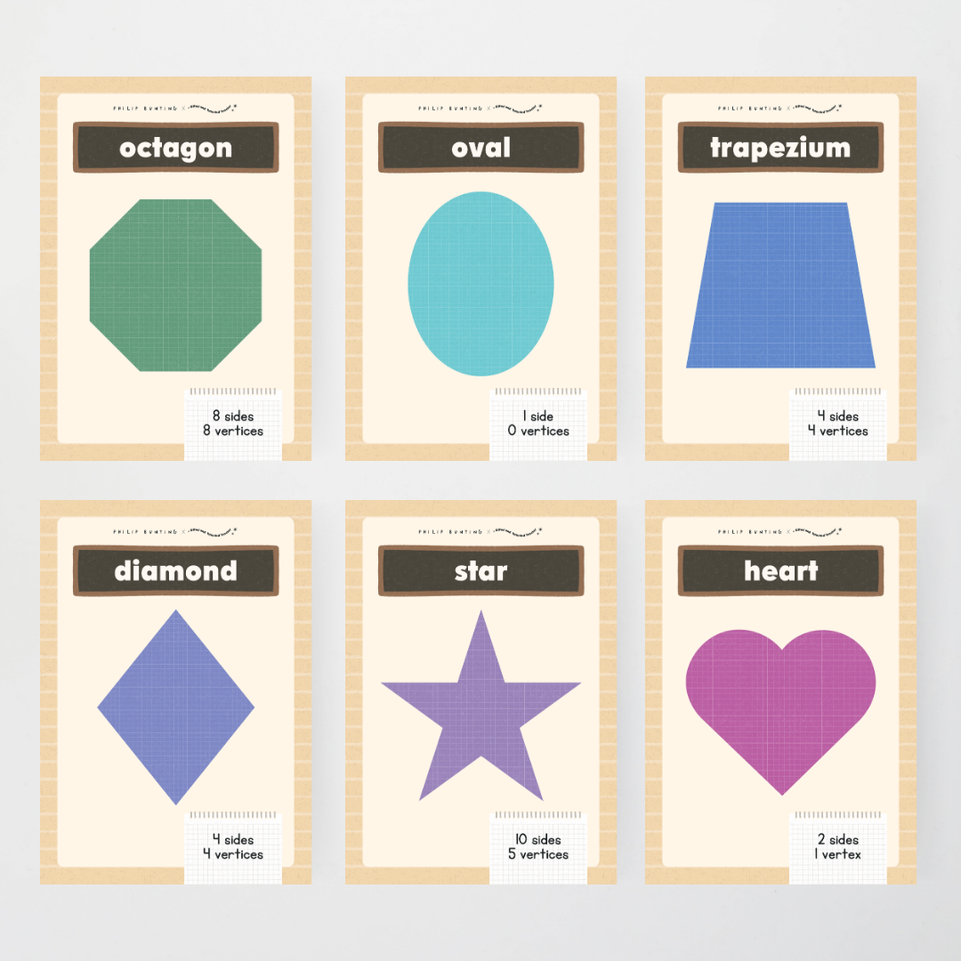 Philip Bunting: Shape Posters - Back to School Classroom Decor