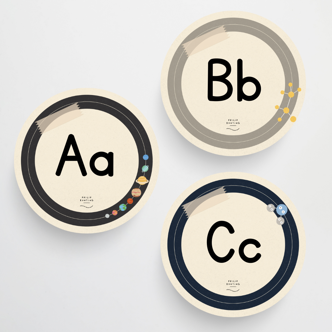 Philip Bunting: Circle Labels - Watch this Space Classroom Decor - Teacher Resources & Classroom Decor