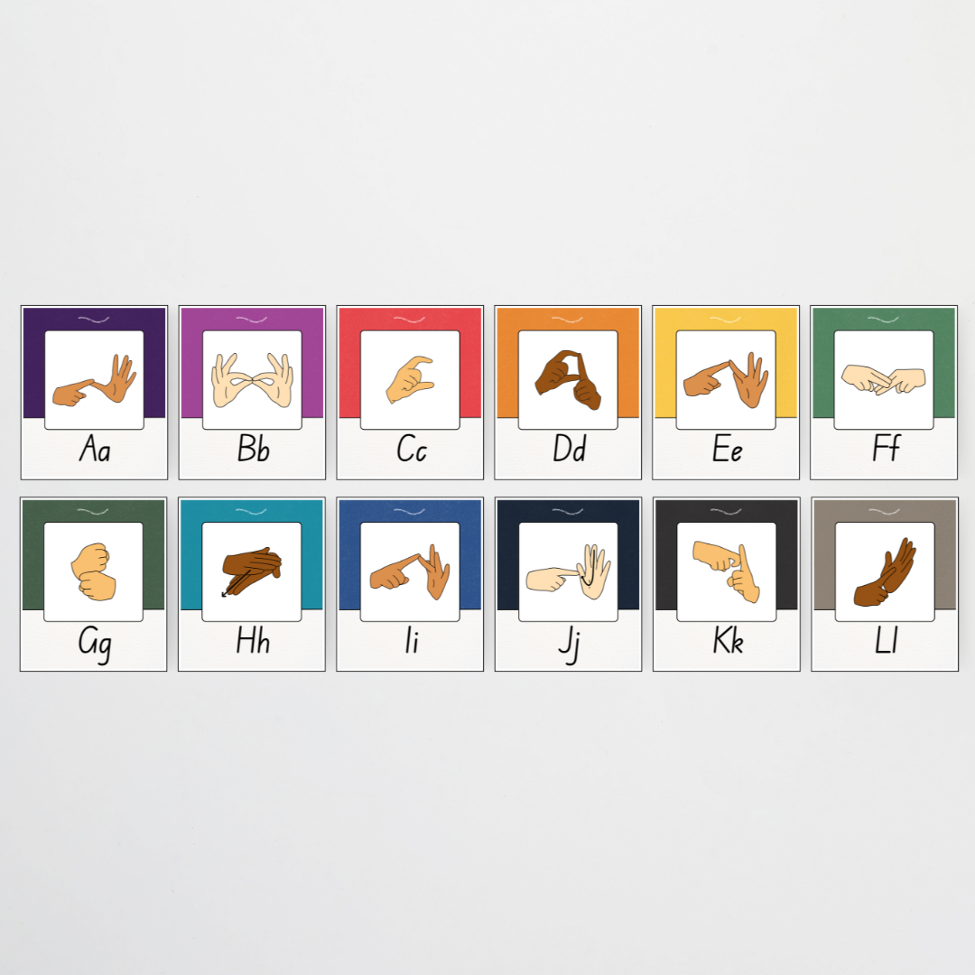 Philip Bunting: Auslan Alphabet Posters - Watch this Space Classroom Decor