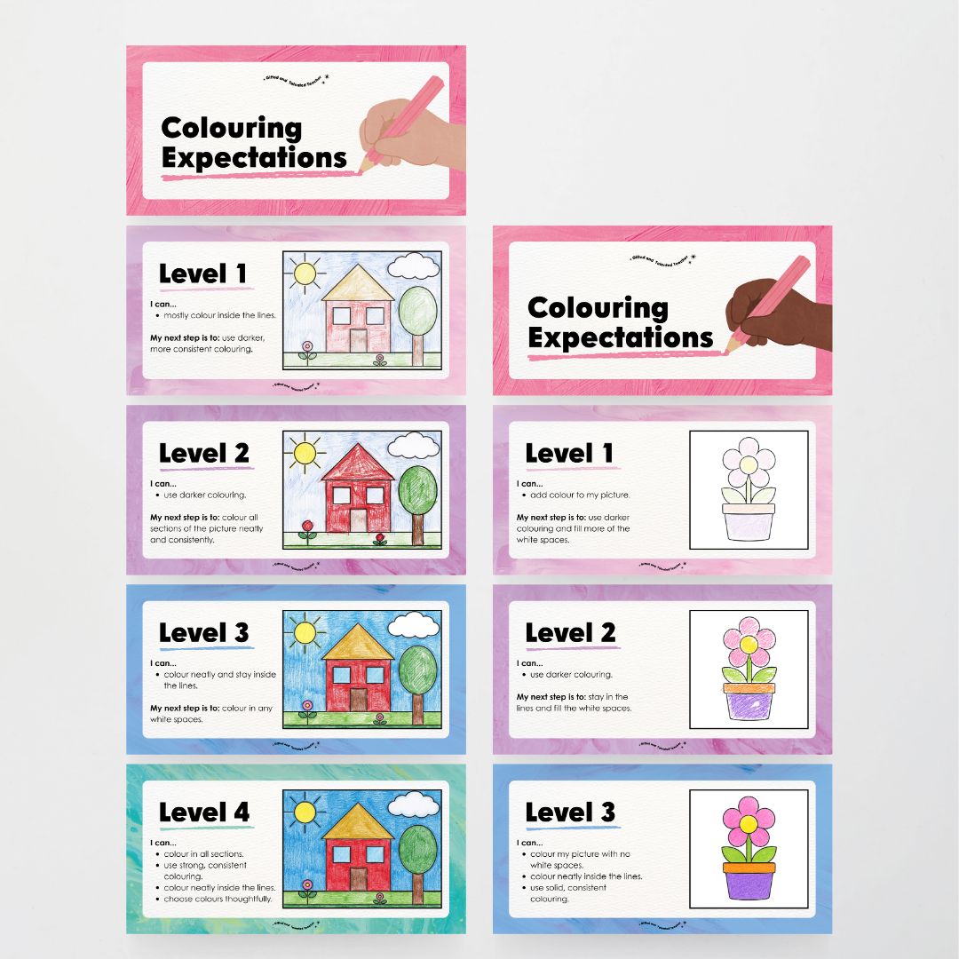 Colouring / Coloring Expectations Classroom Wall Display - Sea Life Classroom Decor
