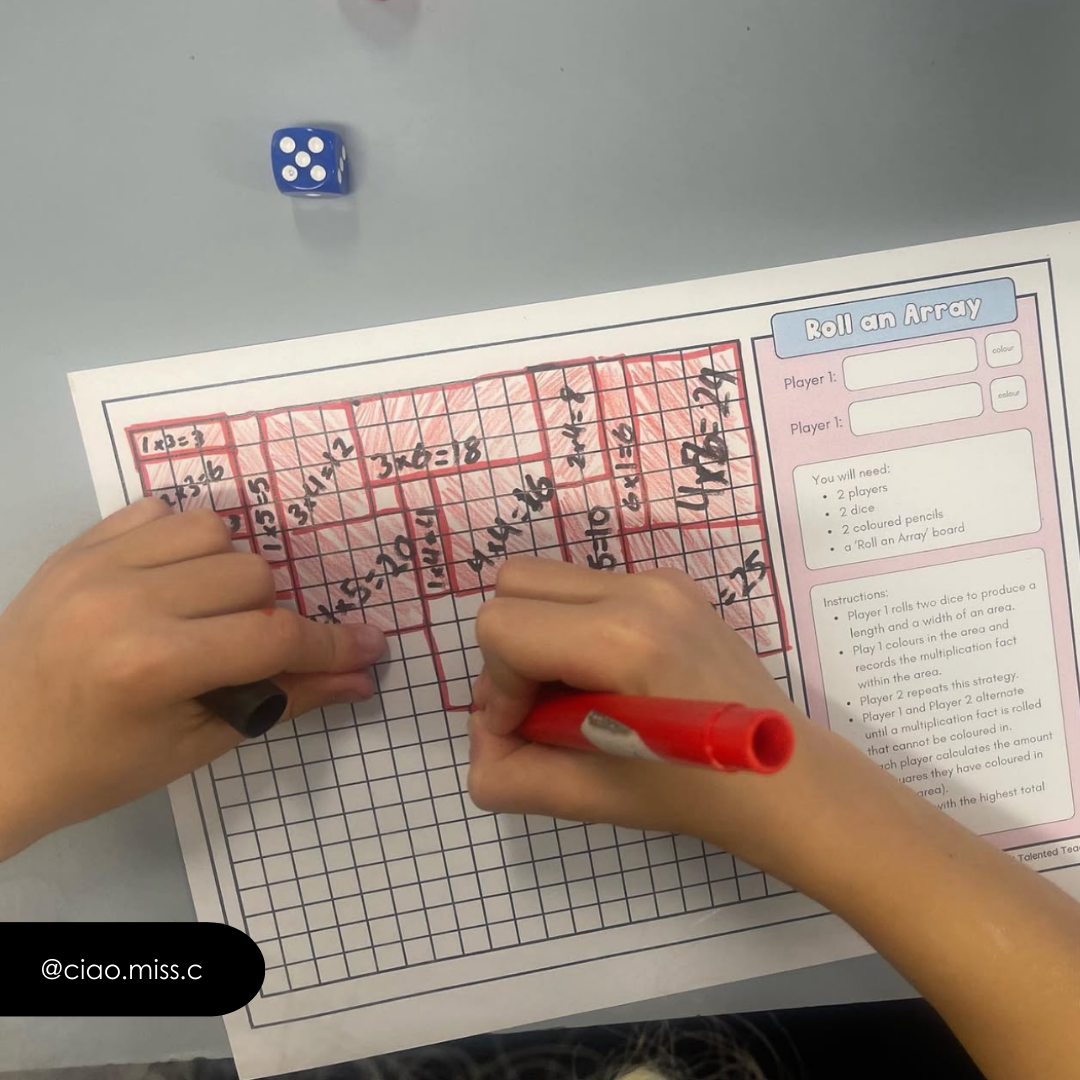 Roll an Array: Bonus Extension Activities