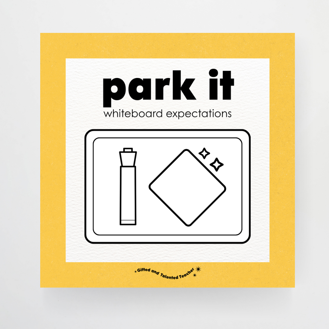 Philip Bunting: Mini Whiteboard Expectations, Prompts and Cues: Square Icons - Watch this Space Classroom Decor