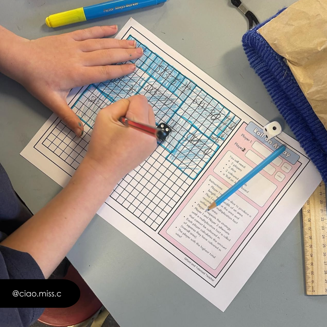Roll an Array: Bonus Extension Activities
