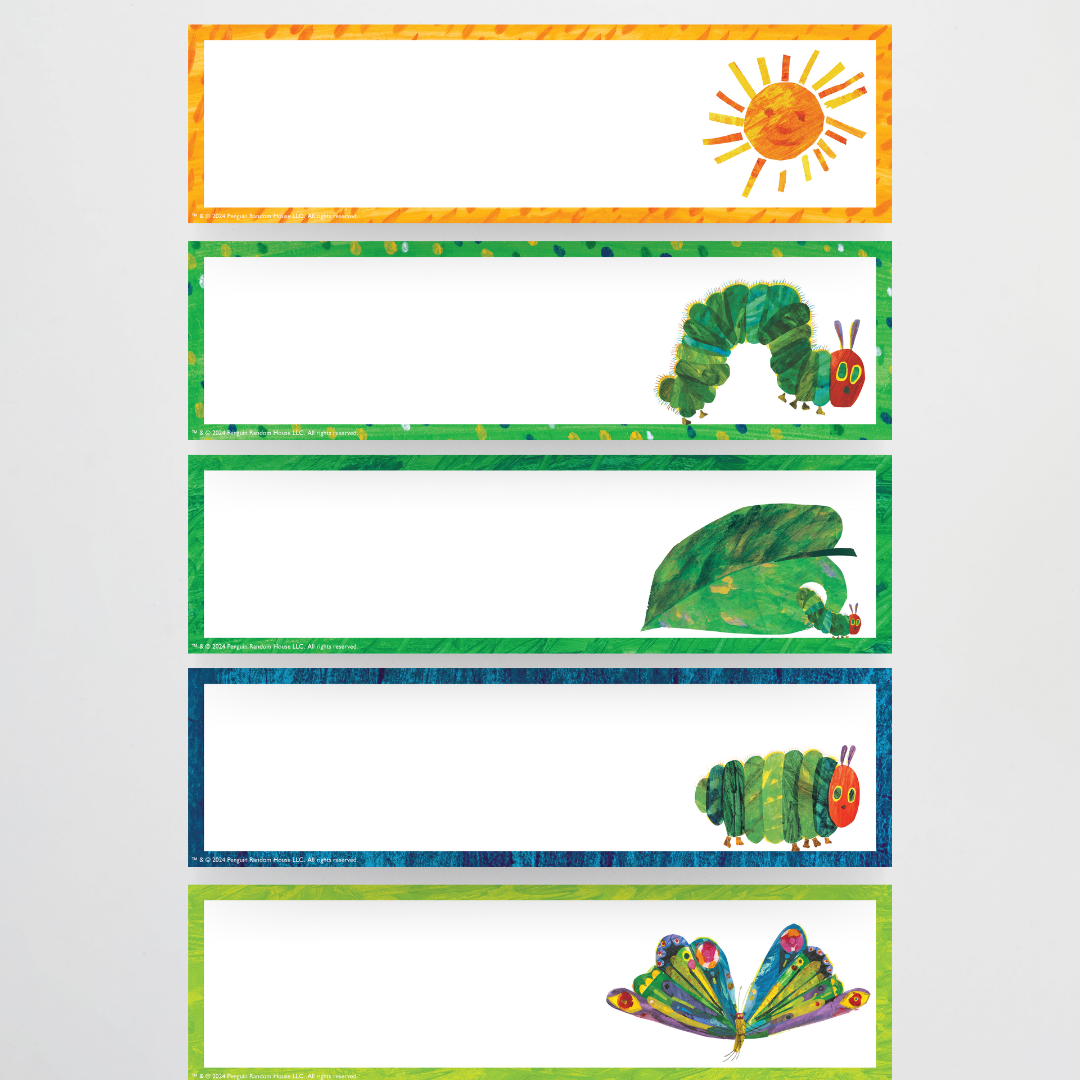 Rectangle Tub Labels - The Very Hungry Caterpillar™ - Teacher Resources & Classroom Decor