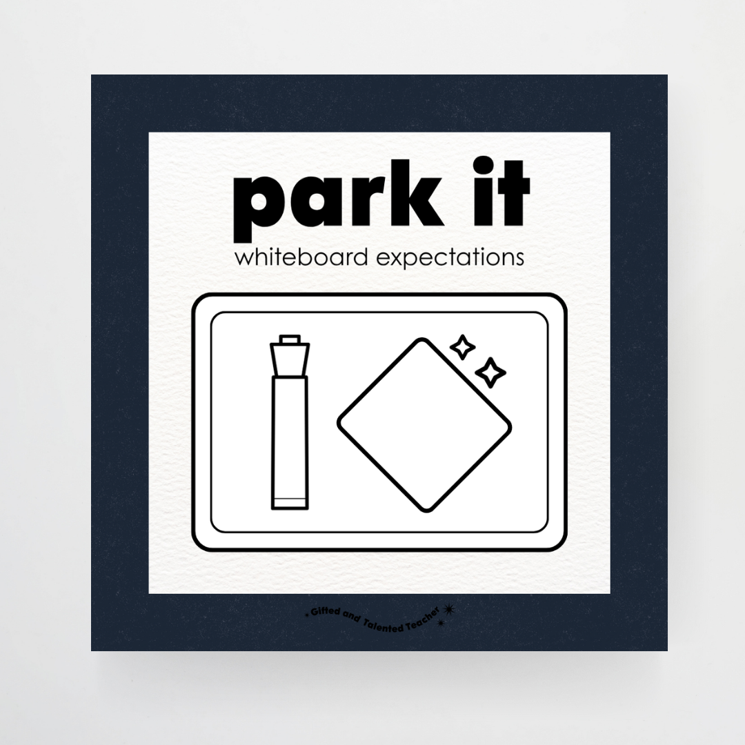 Philip Bunting: Mini Whiteboard Expectations, Prompts and Cues: Square Icons - Watch this Space Classroom Decor