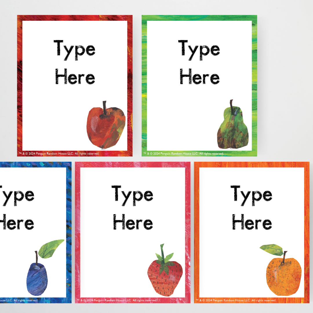 Book Box Labels - The Very Hungry Caterpillar™ - Teacher Resources & Classroom Decor