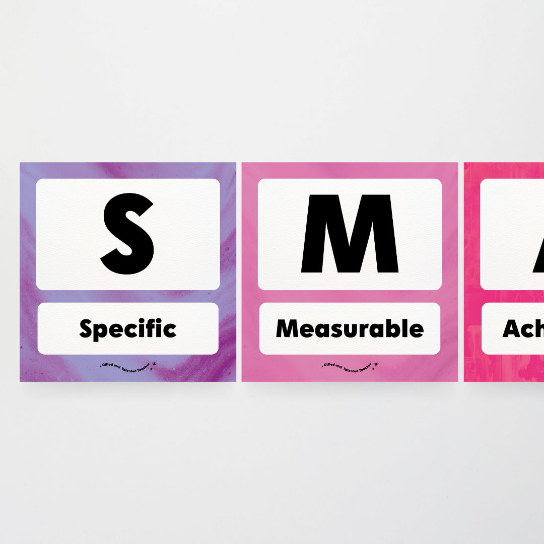 SMART Goal Setting: Wall Display - Australian Fauna and Flora Classroom Decor - Teacher Resources & Classroom Decor