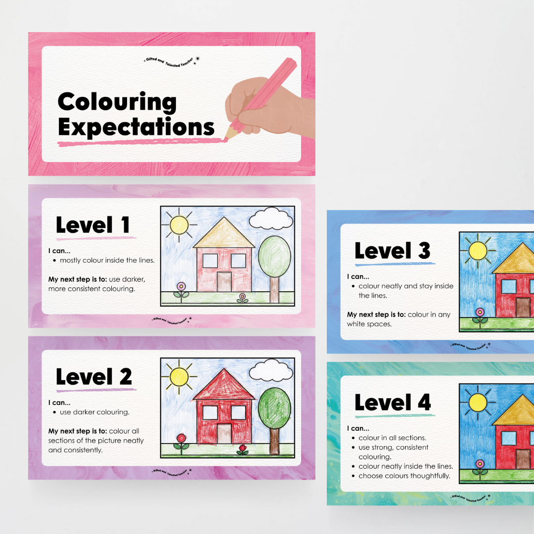 Colouring / Coloring Expectations Classroom Wall Display - Sea Life Classroom Decor