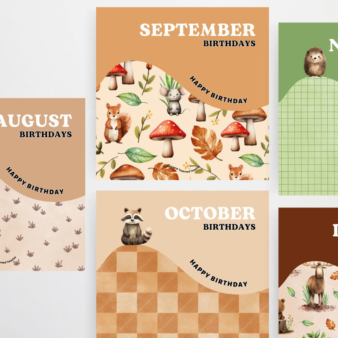 Birthday Display - Woodland Classroom Decor - Teacher Resources & Classroom Decor