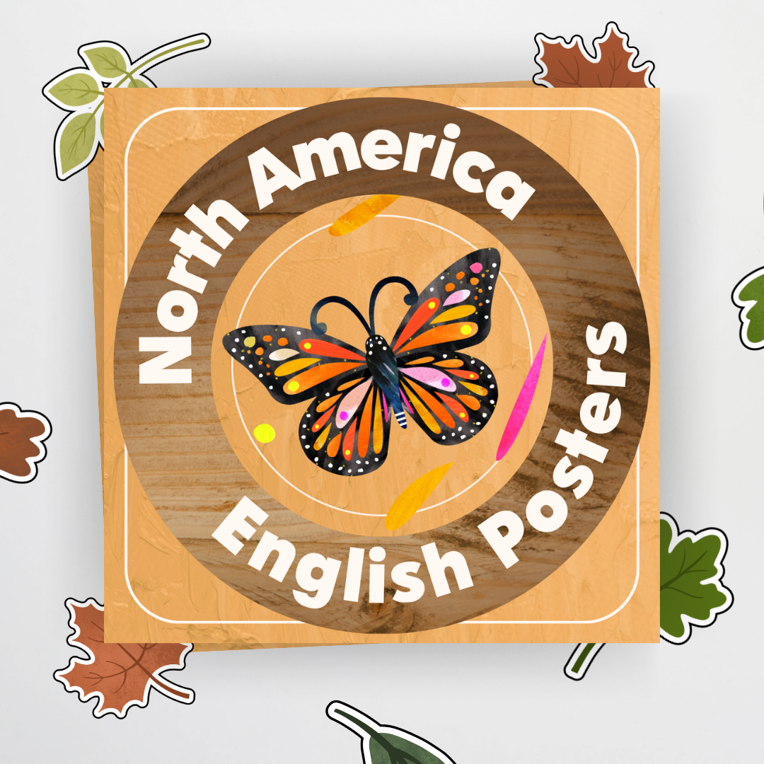 English and Literacy Posters Bundle - North America Classroom Decor