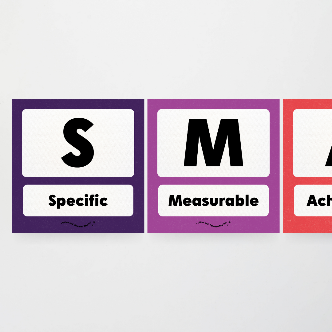 SMART Goal Setting: Wall Display - Watch this Space Classroom Decor - Teacher Resources & Classroom Decor