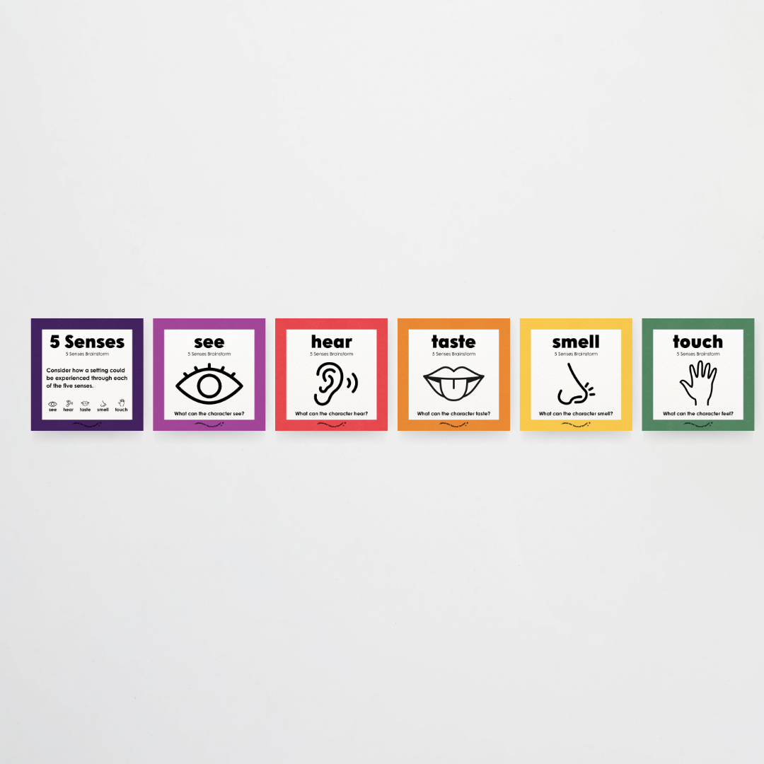 Philip Bunting: 5 Senses Brainstorm Posters - Watch this Space Classroom Decor - Teacher Resources & Classroom Decor