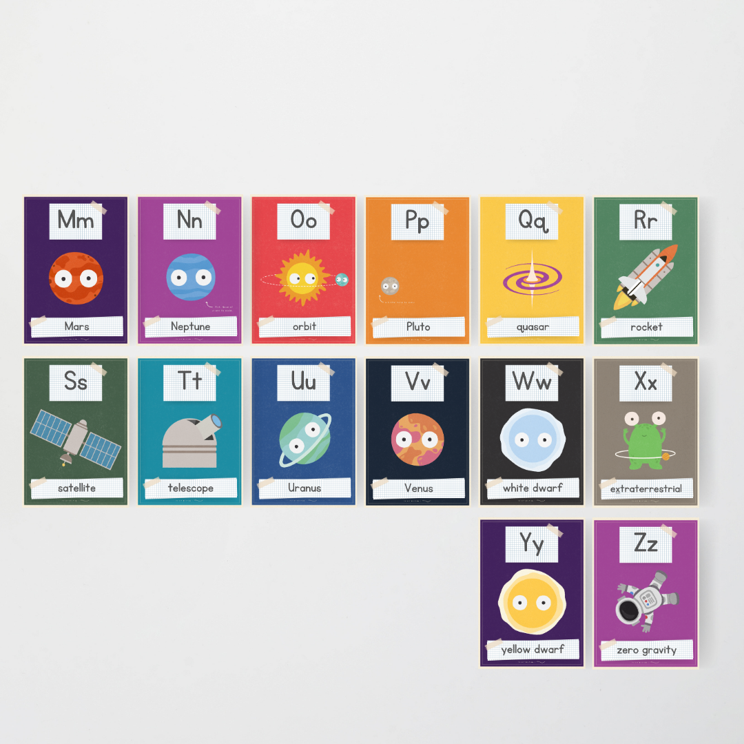 Philip Bunting: Alphabet Posters (Upper Grades) - Watch this Space Classroom Decor