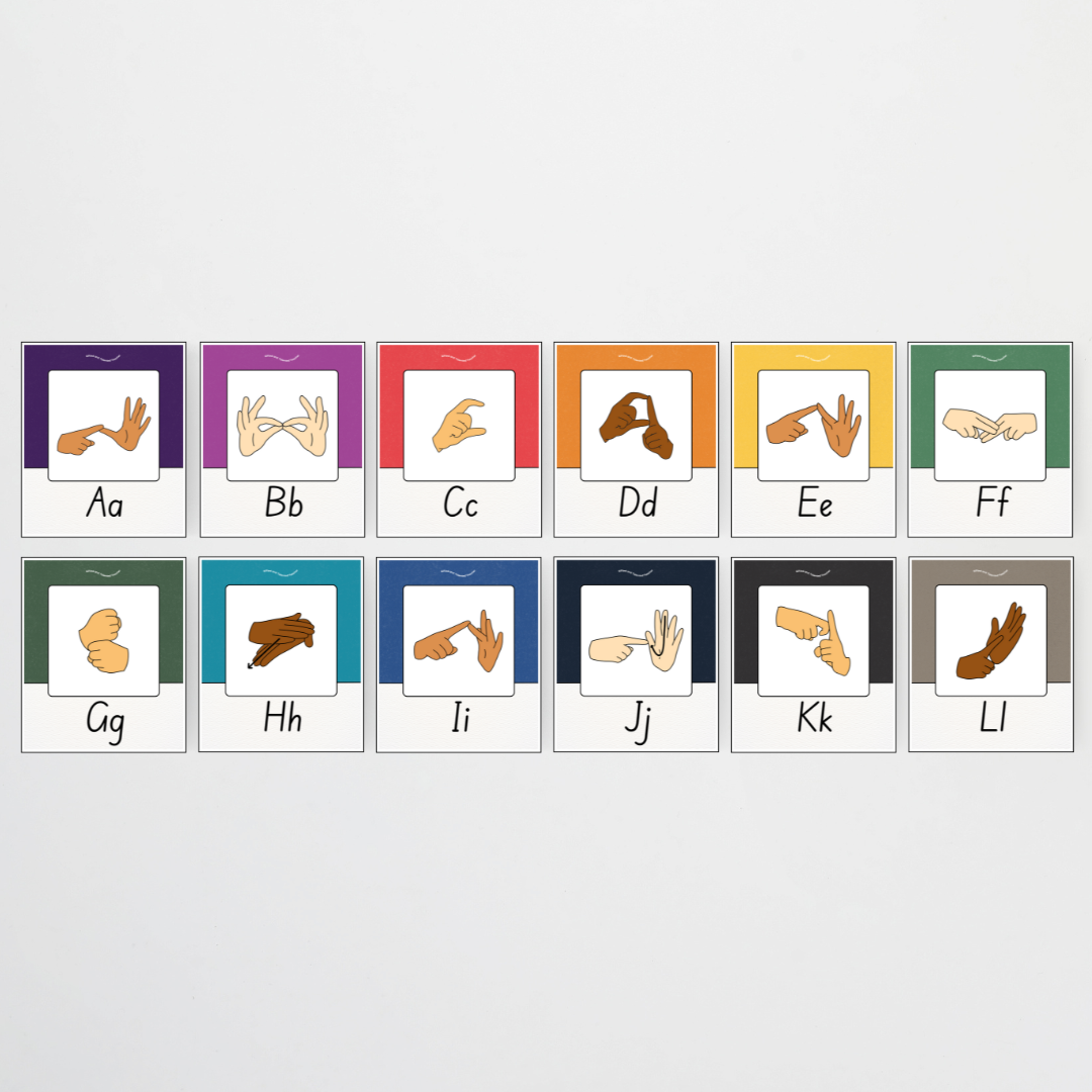Philip Bunting: Auslan Alphabet Posters - Watch this Space Classroom Decor