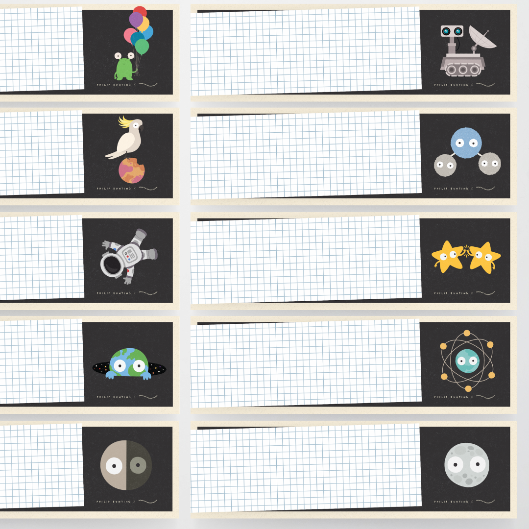 Philip Bunting: Tote Tray Labels - Watch this Space Classroom Decor - Teacher Resources & Classroom Decor