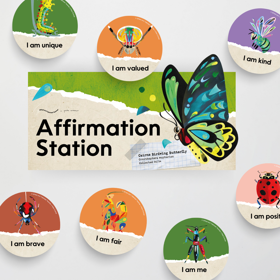 Pete Cromer: Affirmation Station - Insect Life Classroom Decor - Teacher Resources & Classroom Decor