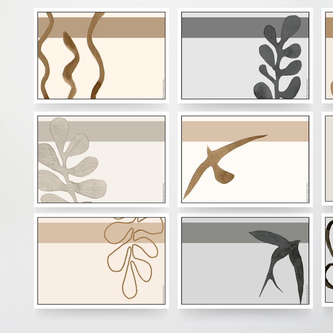 Matisse: A4 Landscape Posters | Labels - Neutral Classroom Decor - Teacher Resources & Classroom Decor