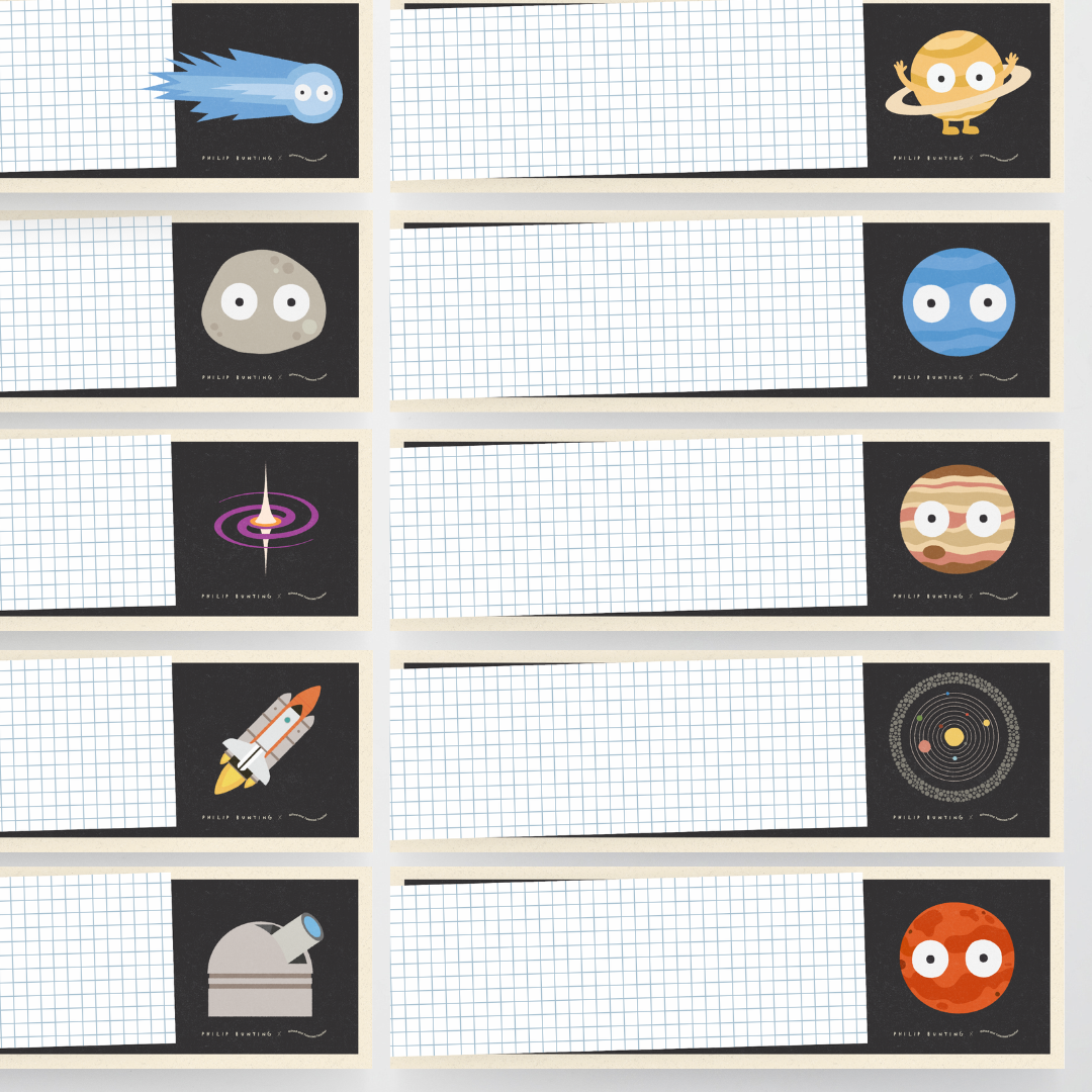 Philip Bunting: Tote Tray Labels - Watch this Space Classroom Decor - Teacher Resources & Classroom Decor