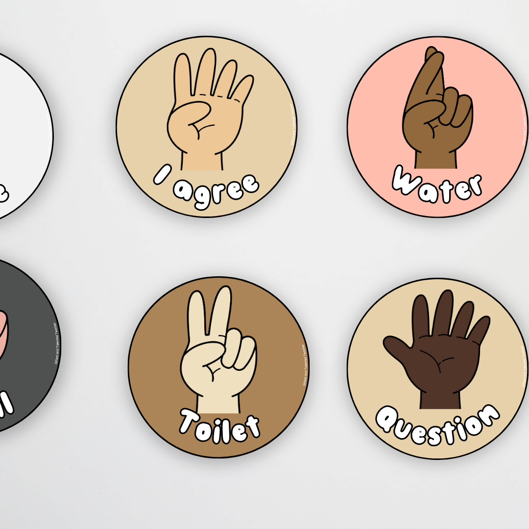 Matisse: Hand Signals - Neutral Classroom Decor - Teacher Resources & Classroom Decor