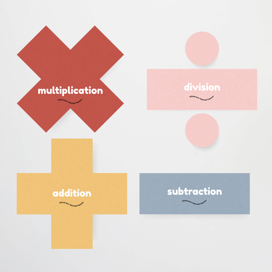 Maths Symbols and Vocabulary - Mathematics Posters: Little Circus Classroom Decor - Teacher Resources & Classroom Decor