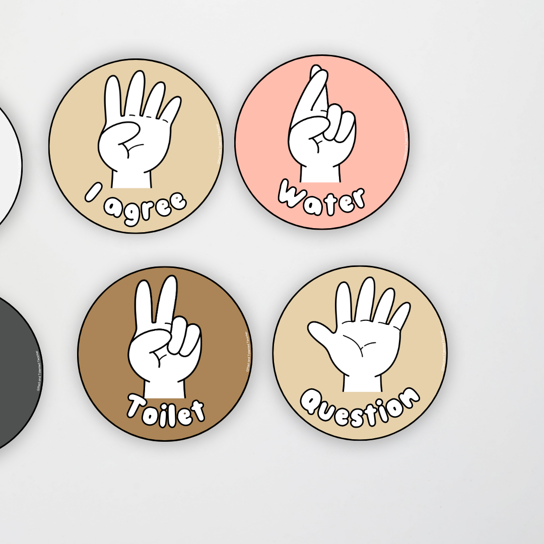 Matisse: Hand Signals - Neutral Classroom Decor - Teacher Resources & Classroom Decor