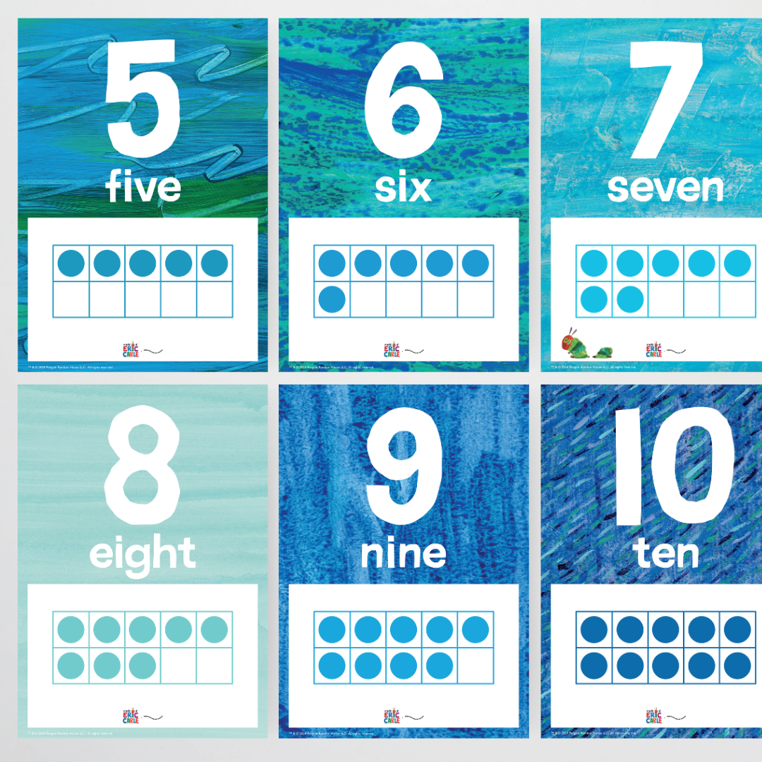 Number Posters - The Very Hungry Caterpillar™ - Teacher Resources & Classroom Decor