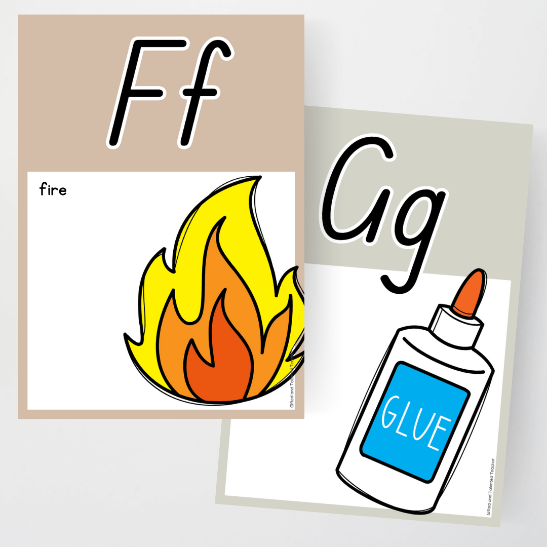 Matisse: A4 Alphabet Posters - Neutral Classroom Decor - Teacher Resources & Classroom Decor