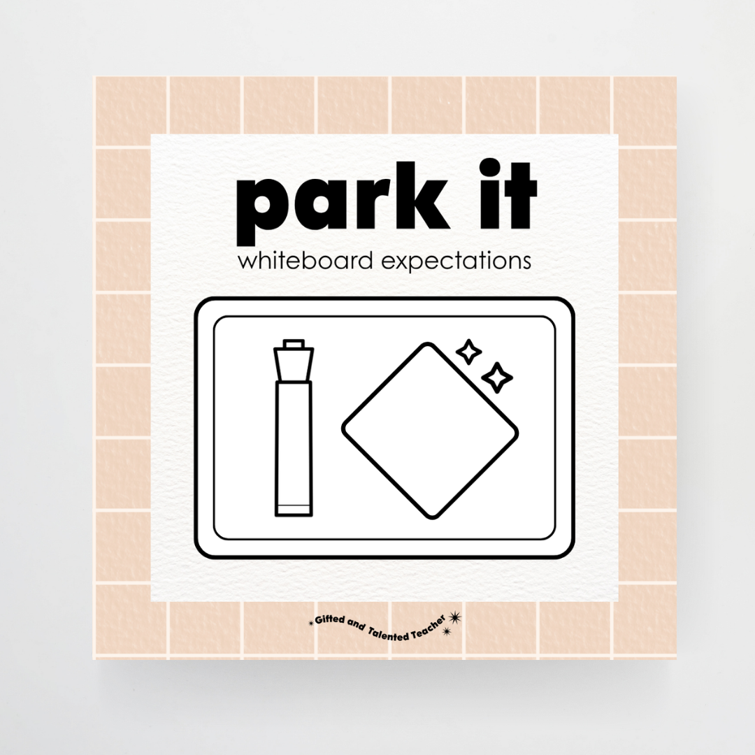 Mini Whiteboard Expectations, Prompts and Cues: Square Icons - Woodland Classroom Decor