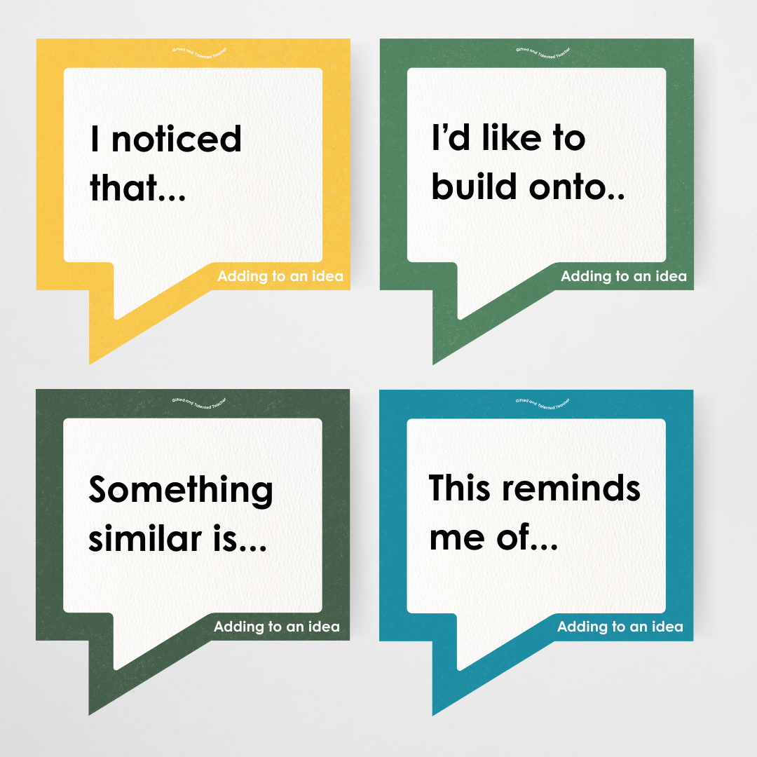 Philip Bunting: Conversation Starter Cards - Watch this Space Classroom Decor