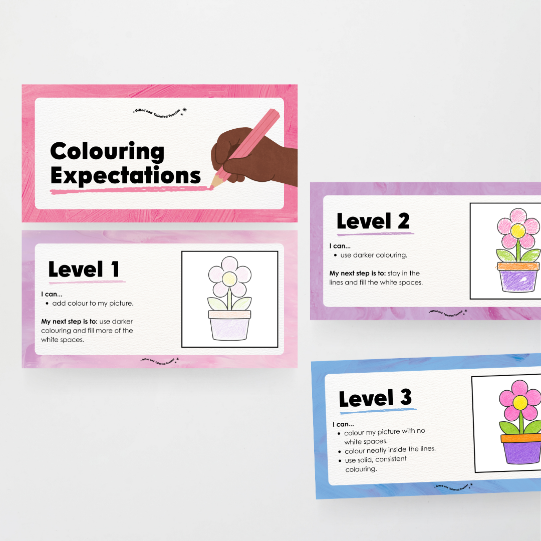 Colouring / Coloring Expectations Classroom Wall Display - Sea Life Classroom Decor