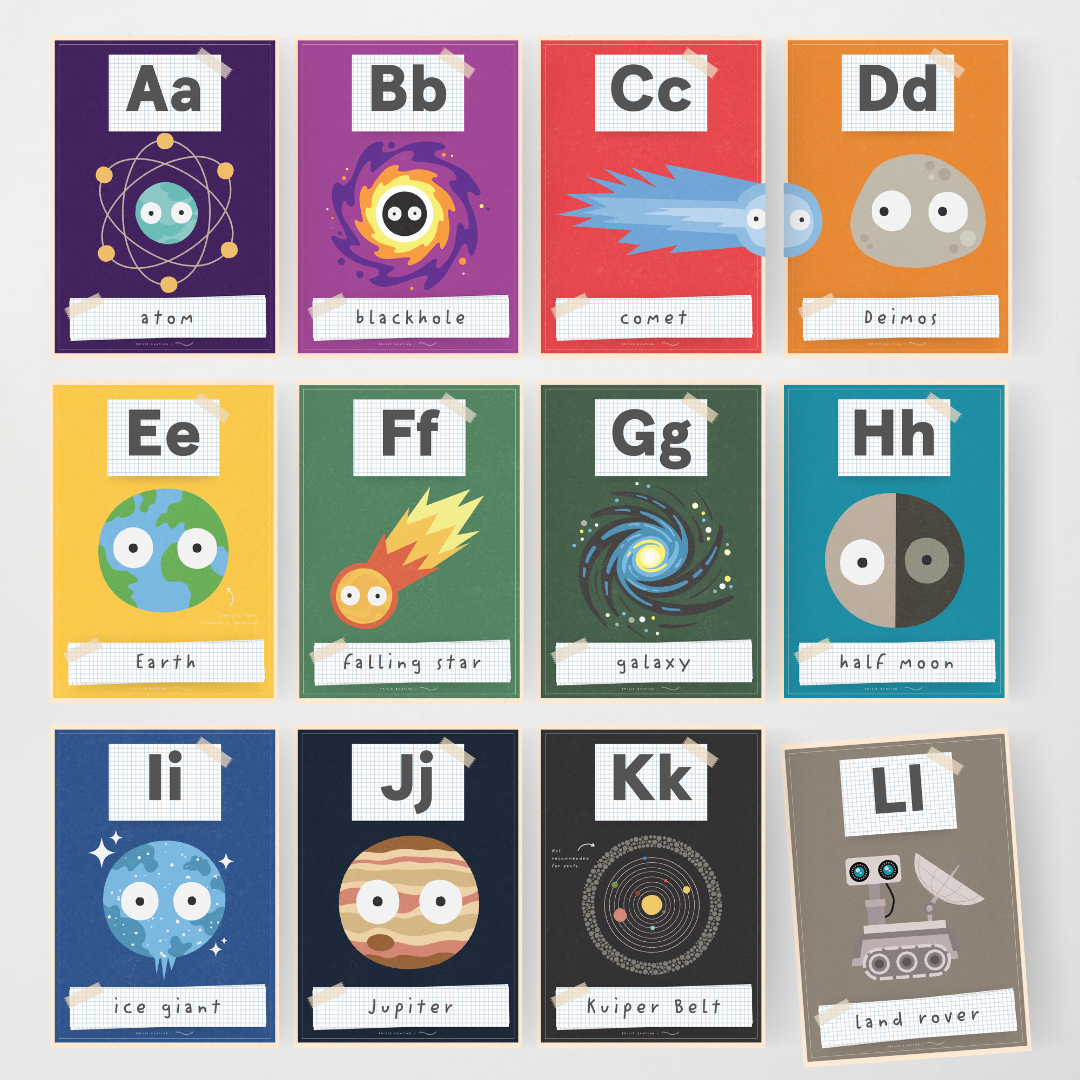 Philip Bunting: Alphabet Posters (Upper Grades) - Watch this Space Classroom Decor