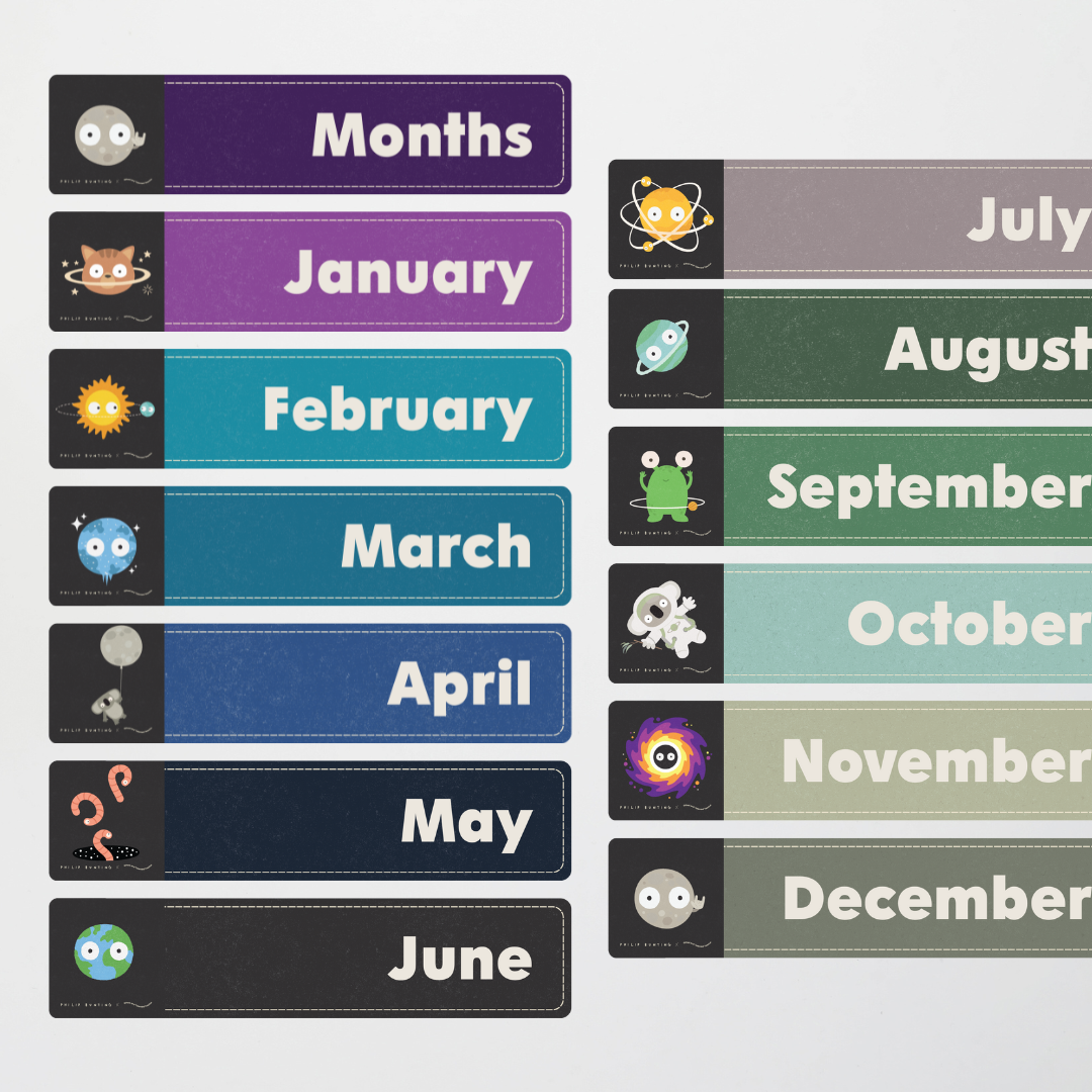 Philip Bunting: Months of the Year - Watch this Space Classroom Decor - Teacher Resources & Classroom Decor