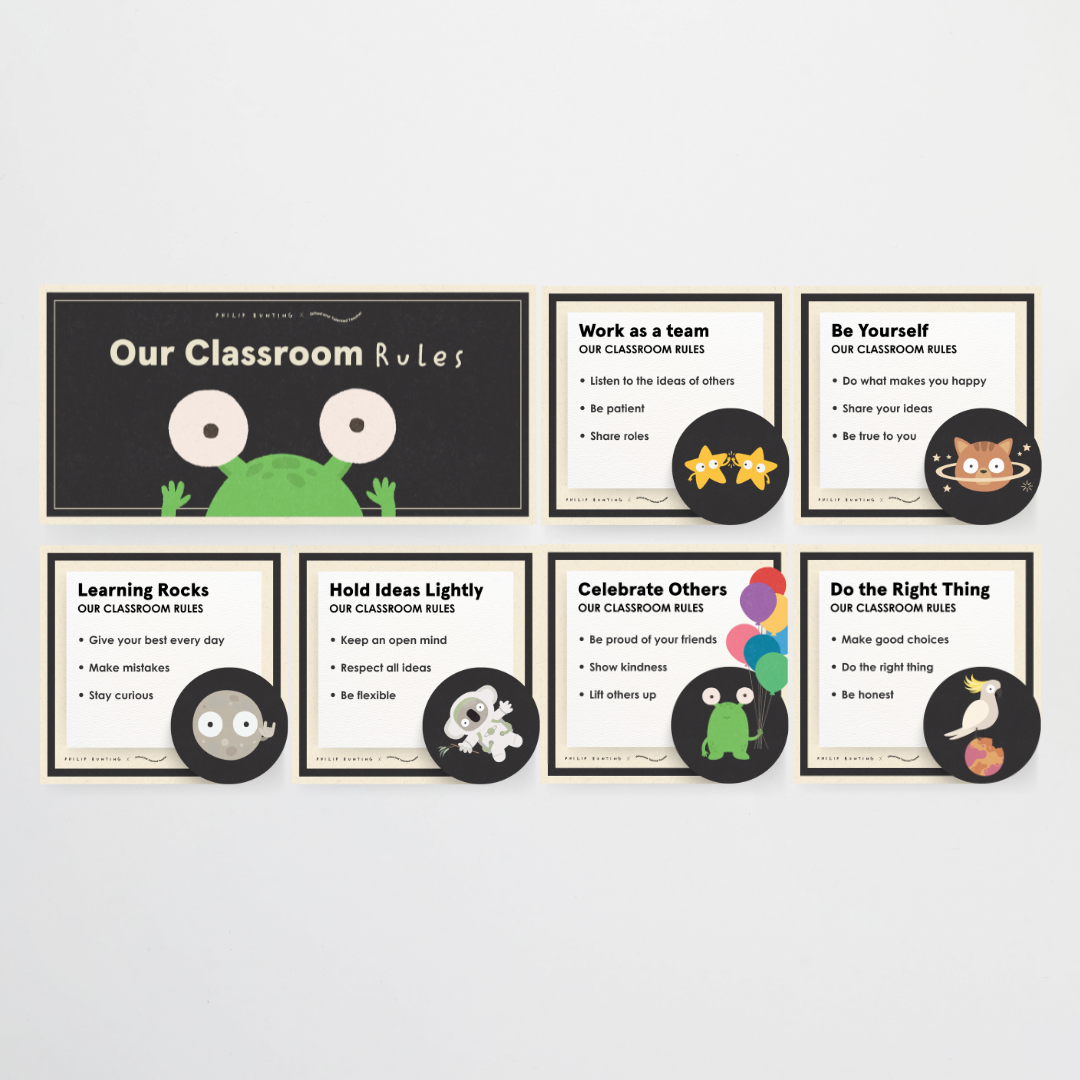 Philip Bunting: Classroom Rules - Watch this Space Classroom Decor