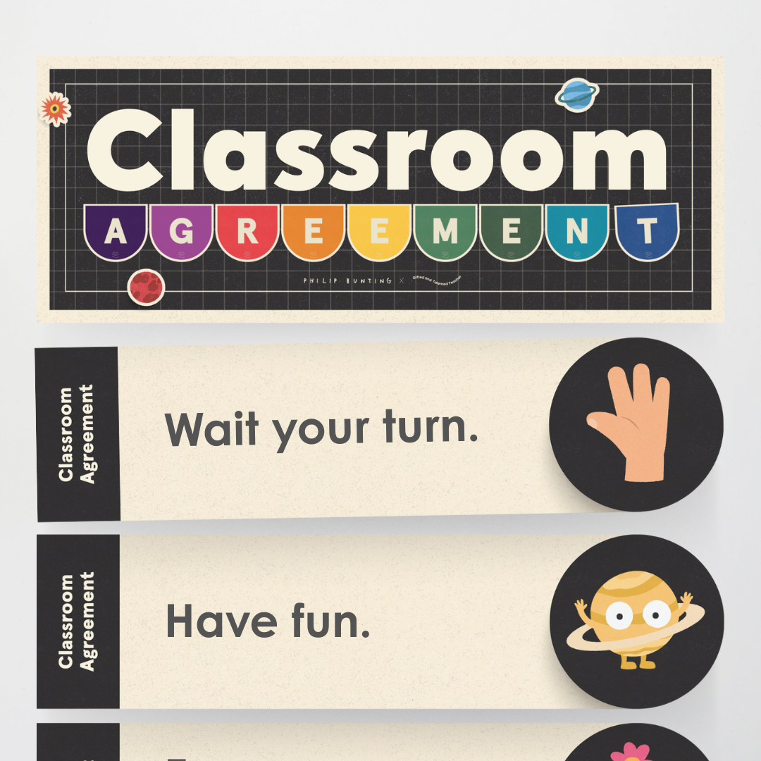 x Philip Bunting - Watch this Space Classroom Decor (Lower Grades) Bundle