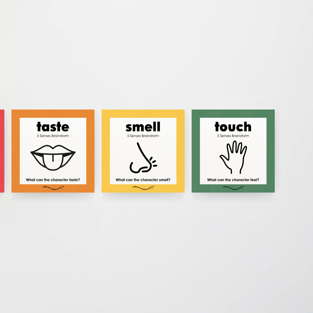 Philip Bunting: 5 Senses Brainstorm Posters - Watch this Space Classroom Decor - Teacher Resources & Classroom Decor