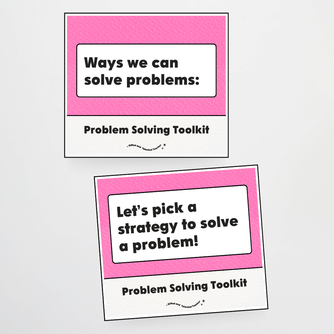 Lower Grades Problem Solving Strategy Toolkit: Rainbow Classroom Decor