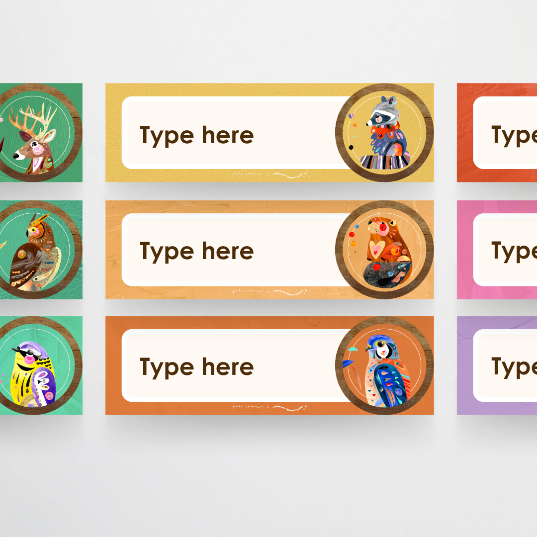 Book Tub Labels - North America Classroom Decor