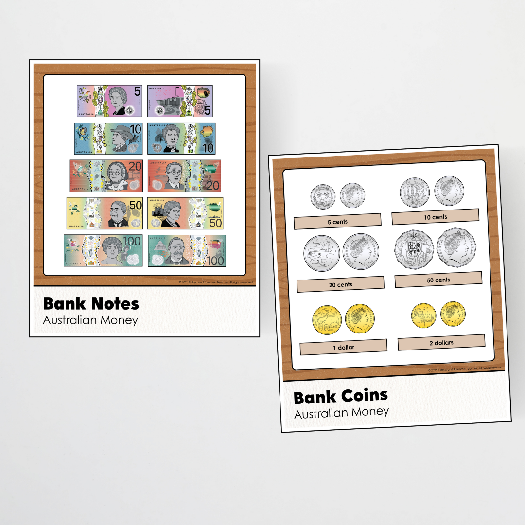 Australian Money Posters - Back To School Classroom Decor
