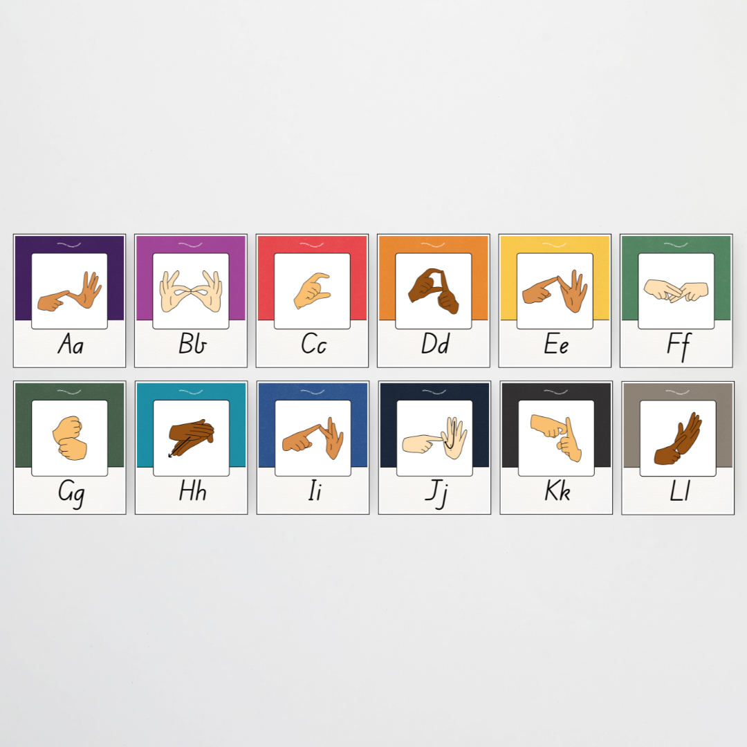 Philip Bunting: Auslan Alphabet Posters - Watch this Space Classroom Decor