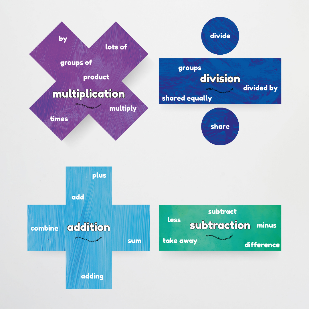 Pete Cromer: Maths Symbols and Vocabulary - Insect Life Classroom Decor