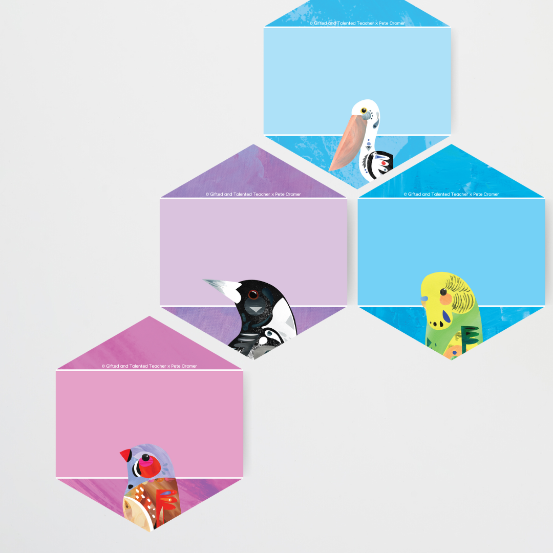 Pete Cromer: Hexagon Labels - Australian Fauna and Flora Collection
