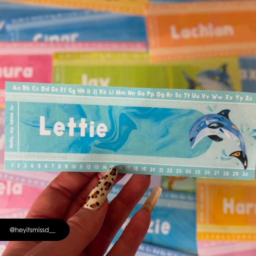 Pete Cromer: Desk Plates: A-Z - Sea Life Collection