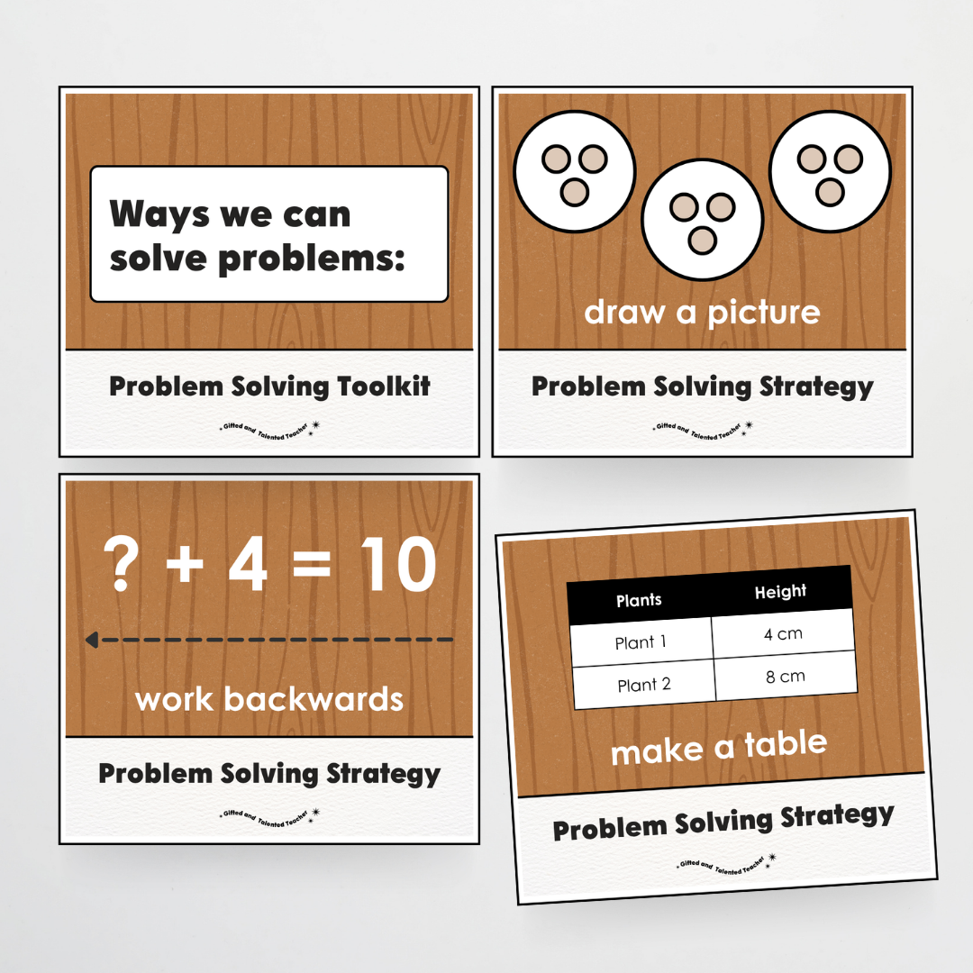 Lower Grades Problem Solving Strategy Toolkit - Back To School Classroom Decor
