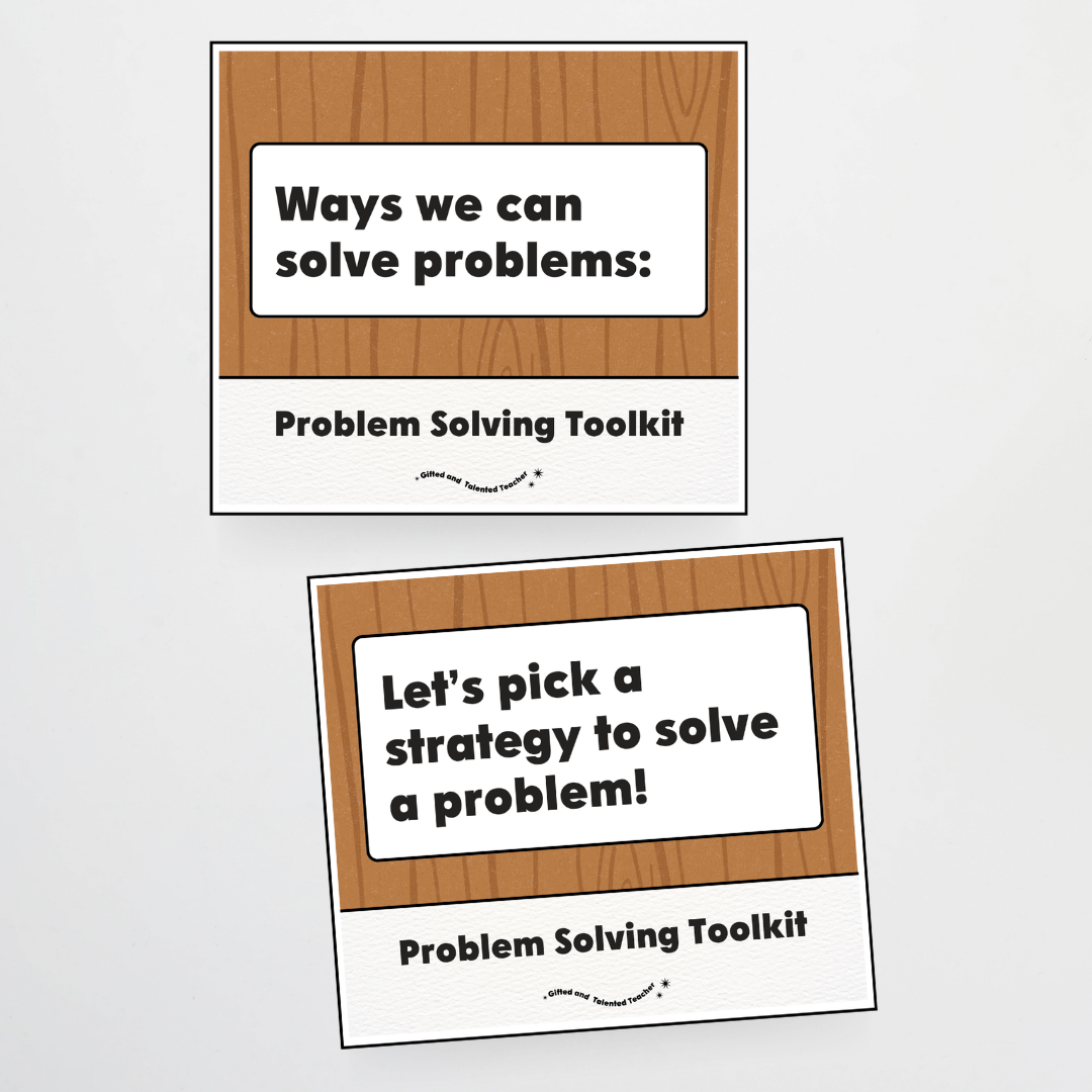 Lower Grades Problem Solving Strategy Toolkit - Back To School Classroom Decor