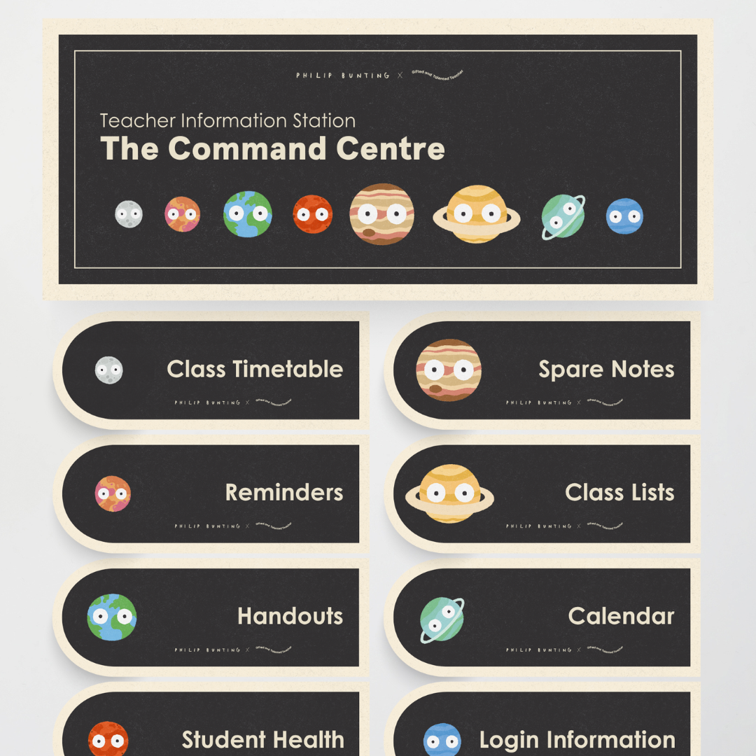 Philip Bunting: Teacher Bulletin Board (The Command Centre) - Watch this Space Classroom Decor - Teacher Resources & Classroom Decor