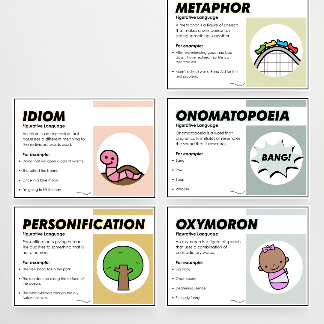 Figurative Language Classroom Posters - Farmers Market Classroom Decor - Teacher Resources & Classroom Decor