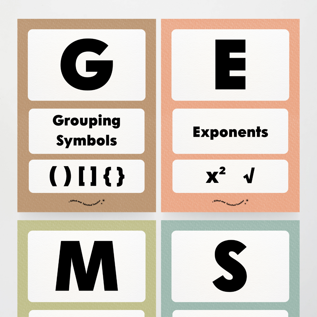 GEMS Order of Operations - Farmers Market Classroom Decor - Teacher Resources & Classroom Decor