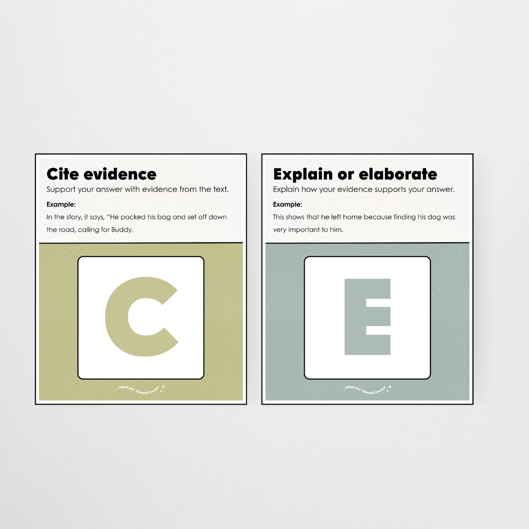 RACE Writing Strategy Poster Set - Farmers Market Classroom Decor