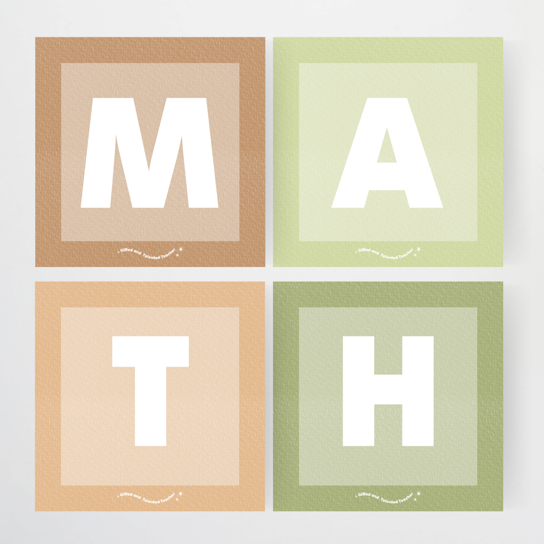 Lettering Tiles - Woodland Classroom Decor